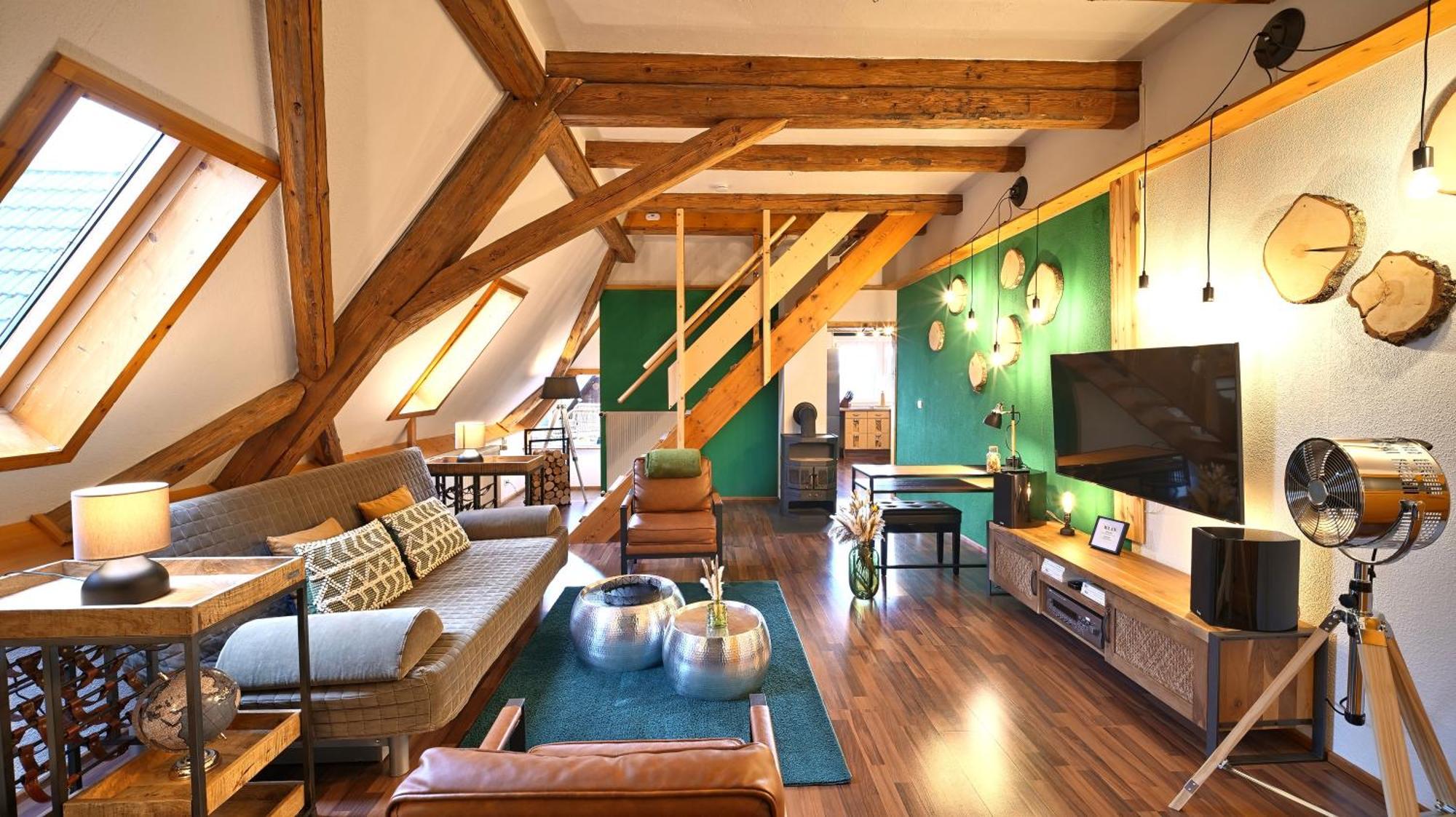 Green Loft Schwarzwald - Dach-Balkon--Musik-Ecke Fluorn-Winzeln エクステリア 写真
